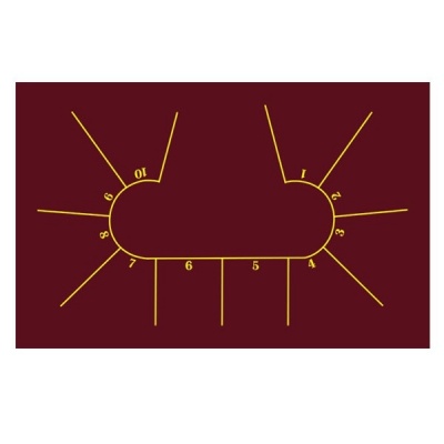    Iwan Simonis 7410 Professional Texas Poker Hold`em Burgundy -      - "  "