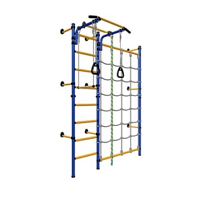 Металлическая шведская стенка Start Up 3С-8.06.Г1.490.01-28 S3 синий / желтый - купить по специальной цене в интернет-магазине "Уют в доме"