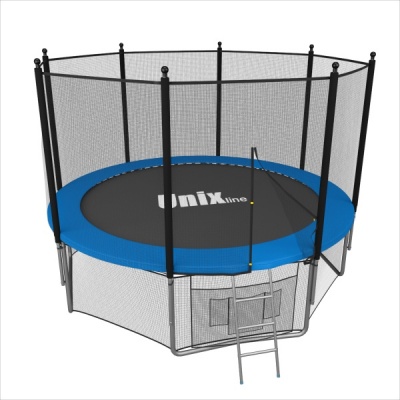 Каркасный батут UNIX line 6 ft blue outside - купить по специальной цене в интернет-магазине "Уют в доме"