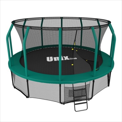 Каркасный батут UNIX line Supreme 12 ft green - купить по специальной цене в интернет-магазине "Уют в доме"