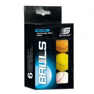 Мячи Sunflex Sport 6 шт 40 мм - купить по специальной цене в интернет-магазине "Уют в доме"
