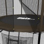 Батут с сеткой и лестницей UNIX line Black&Brown 8 ft outside