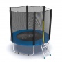 Батут с внешней сеткой и лестницей Evo Jump External 6ft Blue