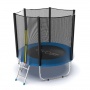 Батут с внешней сеткой и лестницей Evo Jump External 6ft Blue