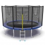 Батут с внешней сеткой и лестницей Evo Jump External 12ft Blue