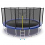 Батут с сеткой и лестницей Evo Jump External 16ft Blue