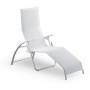 Складной шезлонг Kettler Tampa белый/белый