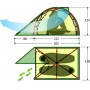 Туристическая палатка ALEXIKA Karok 2 green