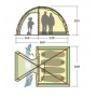 Палатка без юбки (зеленый внутренний тент) KSL ROVER 4