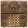 Нарды резные ручной работы Zakaryan wz11287 «Лев»