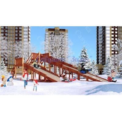 Детская горка Савушка Зима 7 СЗ-07 - купить по специальной цене в интернет-магазине "Уют в доме"