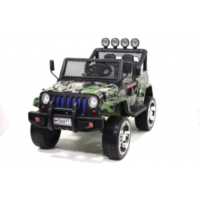 Электромобиль Rivertoys Jeep T008TT 4х4 камуфляж - купить по специальной цене в интернет-магазине "Уют в доме"