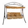 Садовые трехместные качели Kvimol КМ-082 коричневый
