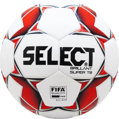 Футбольный мяч Select Brillant Super Fifa TB бело-красный - купить по специальной цене в интернет-магазине "Уют в доме"