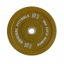 Диск бамперный 15 кг Original FitTools FT-BPY-15 (желтый)