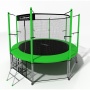 Батут с внутренней сеткой i-Jump 10ft green