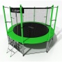 Батут с внутренней сеткой i-Jump 10ft green