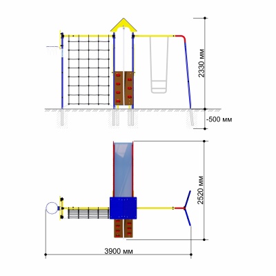 Детский спортивный комплекс Romana Замок R.103.30.04 - купить по специальной цене в интернет-магазине "Уют в доме"