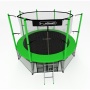 Батут с защитной сеткой i-Jump 8ft green
