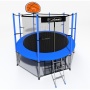 Батут с баскетбольным щитом i-Jump Basket 10ft blue