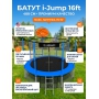 ����� � ������������� ����� i-Jump Basket 16ft blue
