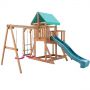 Игровая площадка с балконом, рукоходом и двумя горками Babygarden BG-PKG-BG10