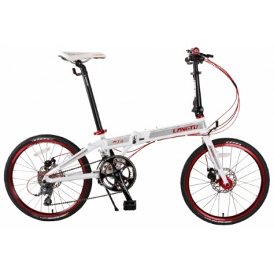 Складной велосипед Langtu K16 бело-красный - купить по специальной цене в интернет-магазине "Уют в доме"