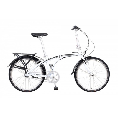 Складной велосипед Langtu KV 3.1 бело-черный - купить по специальной цене в интернет-магазине "Уют в доме"
