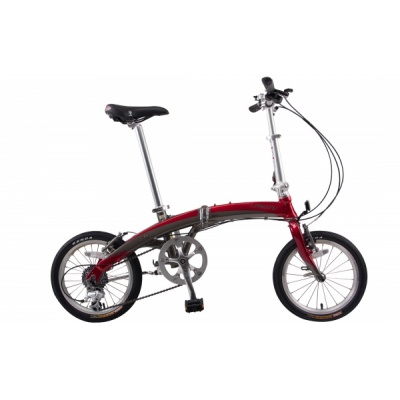 Складной велосипед Langtu KW 018 серебряно-красный - купить по специальной цене в интернет-магазине "Уют в доме"