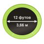 Батут Oxygen Fitness Standard 12 ft inside (Light green)
