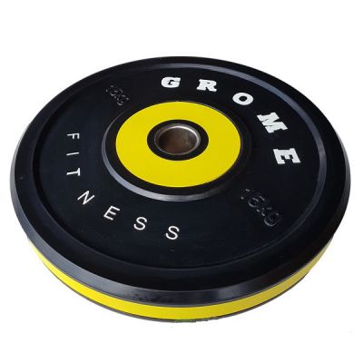 Диск Grome fitness Bumper Plate WP 080 15 кг - купить по специальной цене в интернет-магазине "Уют в доме"