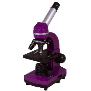Биологический микроскоп Bresser Junior Biolux SEL 40–1600x фиолетовый