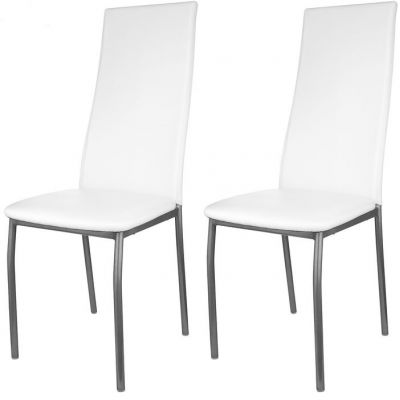 Табурет KETT-UP Hamburg серебро / белый - купить по специальной цене в интернет-магазине "Уют в доме"