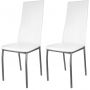 Комплект стульев (2 шт) KETT-UP Hamburg серебро / белый