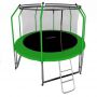 Батут с внутренней сеткой и лестницей I-Jump Elegant Light 8ft green