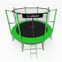 Батут с внутренней сеткой и лестницей i-Jump Classic Light 14ft green