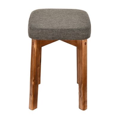 Табурет KETT-UP ECO OSLO (ОСЛО) орех / темно-серая рогожка - купить по специальной цене в интернет-магазине "Уют в доме"