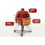 Керамический гриль-барбекю Start Grill SG24 PRO 61 см красный
