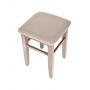 Табурет деревянный KETT-UP Eсо Bruno трюфель / бежевая рогожка