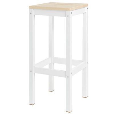 Табурет KETT-UP Есо Hugo белый / натур - купить по специальной цене в интернет-магазине "Уют в доме"