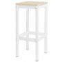 Табурет барный деревянный KETT-UP Есо Hugo белый / натур