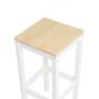 Табурет барный деревянный KETT-UP Есо Hugo белый / натур