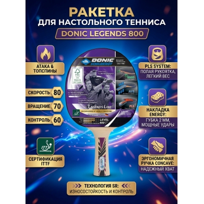 ���������������� ������� Donic Legends 800 - ������ �� ����������� ���� � ��������-�������� "��� � ����"