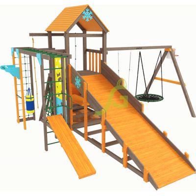 Детский игровой комплекс IgraGrad Спорт 1 с зимним модулем - купить по специальной цене в интернет-магазине "Уют в доме"