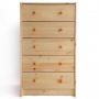 Комод деревянный 5 ящиков KETT-UP Eсо Rаst KU346.2
