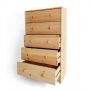 Комод деревянный 5 ящиков KETT-UP Eсо Rаst KU346.2