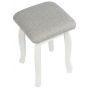 Комплект деревянных табуретов KETT-UP Эльф белый / серая рогожка