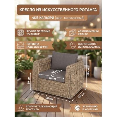 Садовое кресло 4SIS «Кальяри» - купить по специальной цене в интернет-магазине "Уют в доме"