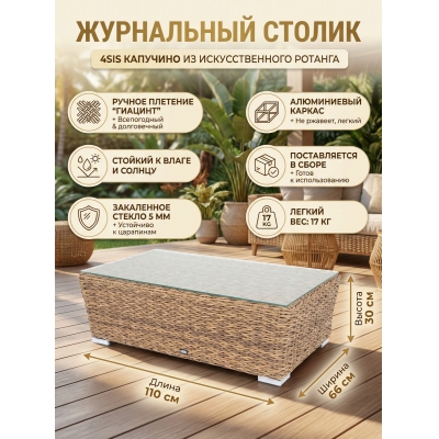 Стол для дачи 4SIS «Капучино» - купить по специальной цене в интернет-магазине "Уют в доме"