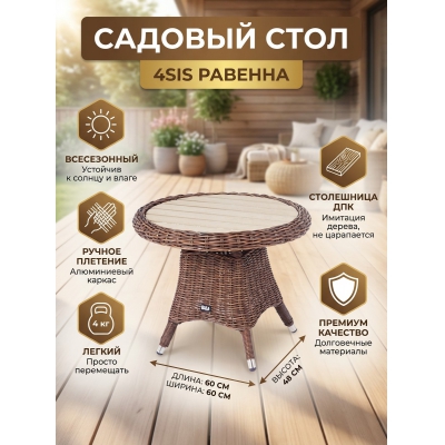 Стол для дачи 4SIS «Равенна» - купить по специальной цене в интернет-магазине "Уют в доме"